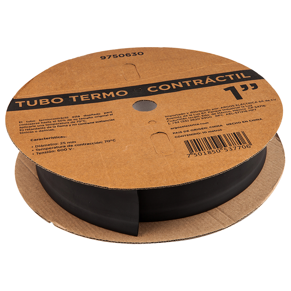 TUBO TERMOCONTRACTIL. 2 " NEGRO