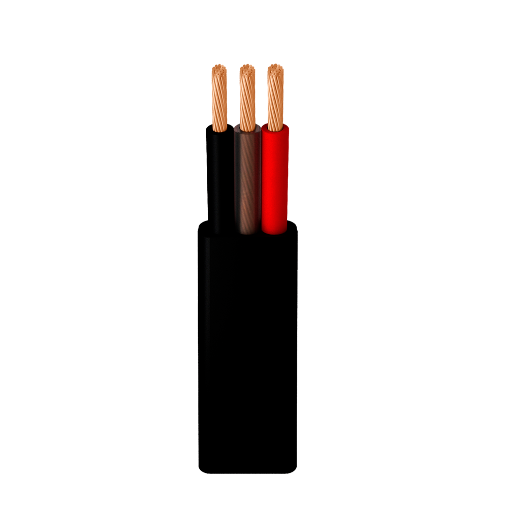 CABLE DE 100 MTSTRIFASICO PLANO PARA BOMBA 1000 V 3C/4/0