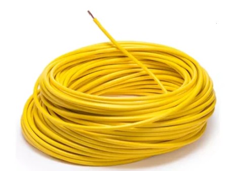 CABLE  DE 100 MTS   AUTOMOTRIZ FLEXIBLE  18 AMARILLO