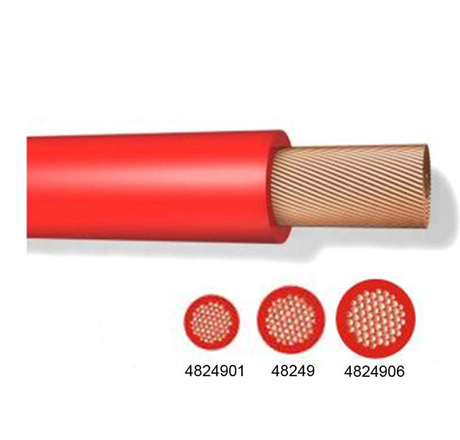 CABLE DE 100 MTS  ACUMULADOR ROJO CAL. 4