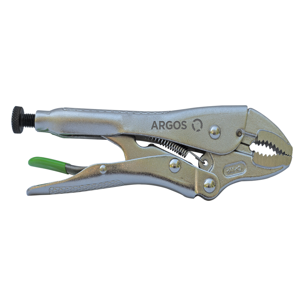 PINZA DE PRESION CON MORDAZA CURVA 7" (177 mm)