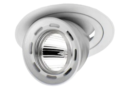 CARCASA CIRCULAR DE EMPOTRAR DIRIGIBLE MR16 BLANCO