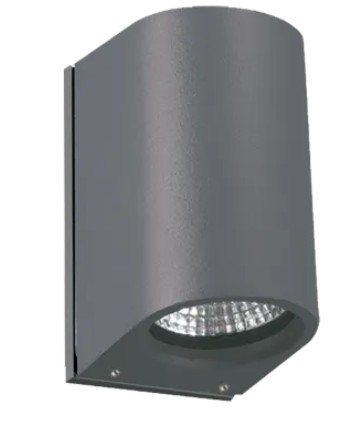 LUMINARIO CIRCULAR DE SOBREPONER A MURO LED 2 SALIDAS NEGRO 2X3.3 W 220-240 V~ 60 Hz 3 000 K 480 lm