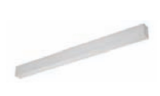 LUMINARIO RECTANGULAR DE SUSPENDER FLUORESCENTE CON 1 LAMPARA CON DIFUSOR ACRILICO ALUMINIO 28 W 120-277 V~ 60 Hz