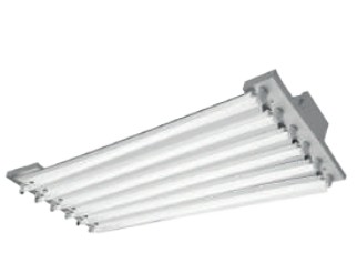LUMINARIA HIGH BAY TIPO ESQ. ALTO FACTOR 6X54 W 120-277 V~ 50/60 Hz 6 500 K (INCLUYE TUBOS)