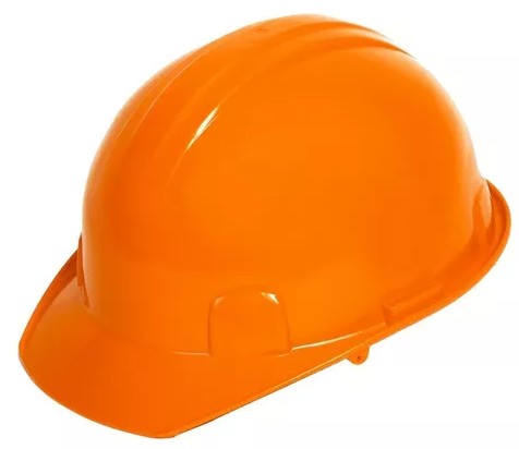 CASCO DE PROTECCION TERMOPLASTICA NARANJA