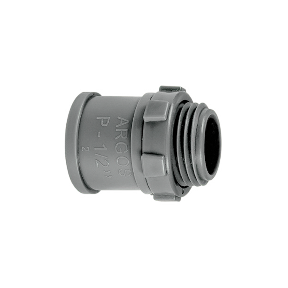 CONECTOR DE PVC PESADO 32mm 1 1/4" GRIS