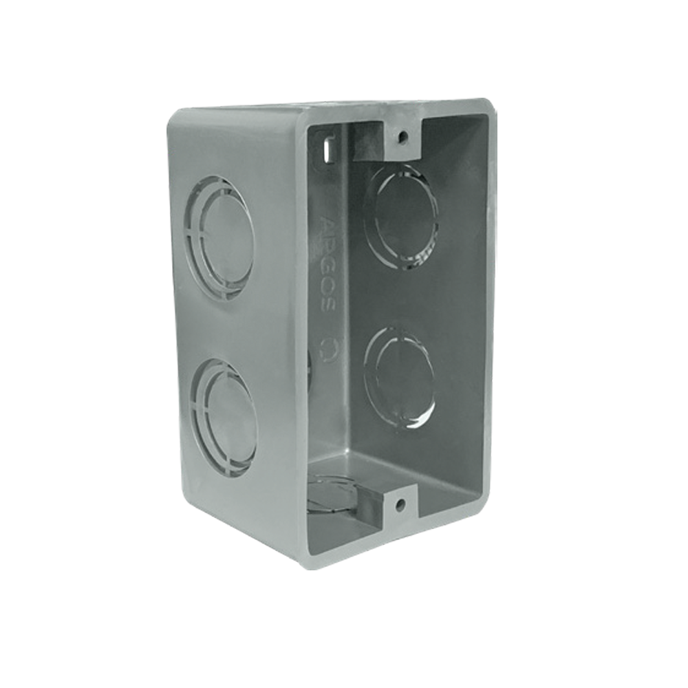 CAJA CUADRADA 5X5" GRIS