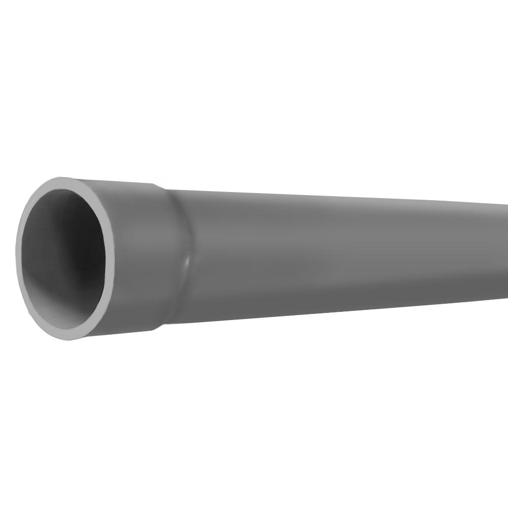 TUBERIA DE PVC CEDULA 40 50mm 2" GRIS