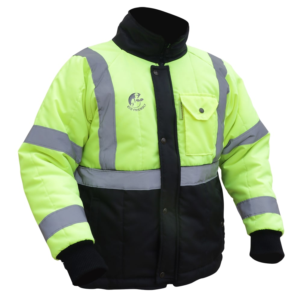 CHAMARRA ECOTERMOAISLANTE BICOLOR (AMARILLO/NEGRO) C/REF TEXTIL T-GD.