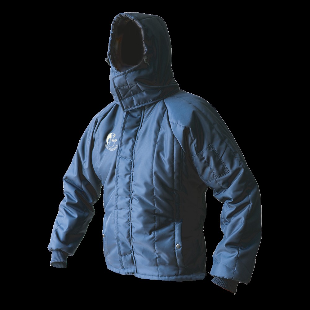 CHAMARRA ECOTERMOAISLANTE LIGERA CORTA CON GORRO T-MD.