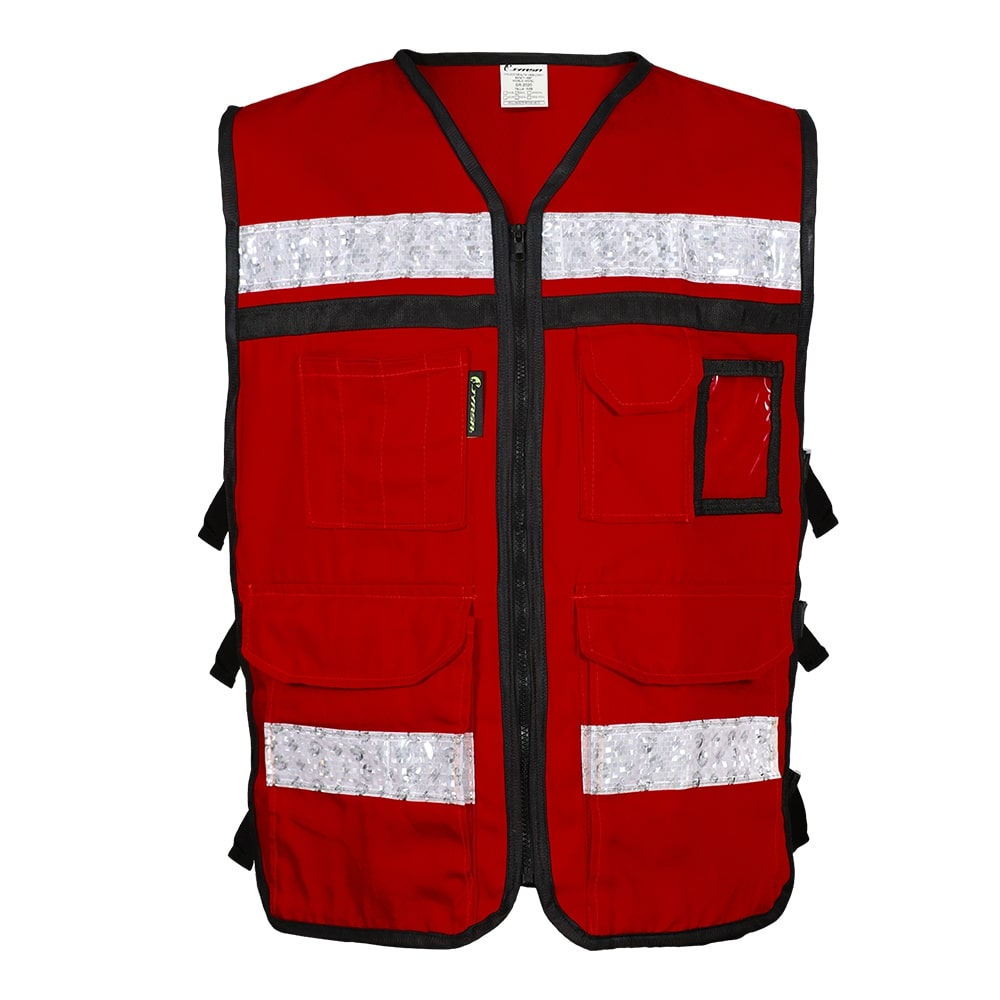 CHALECO RESCATISTA ROJO C/REF TALLA 2XG