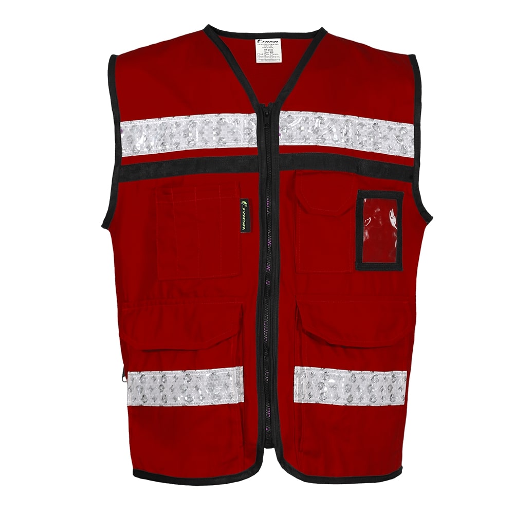 CHALECO RESCATISTA CERRADO GUINDO 100% ALGODON C/ REF TALLA XG