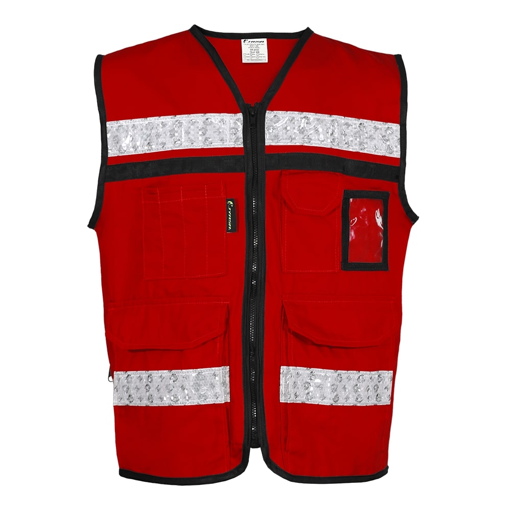 CHALECO ROJO CERRADO  TIPO RESCATISTA DE ALGODON  TALLA XG
