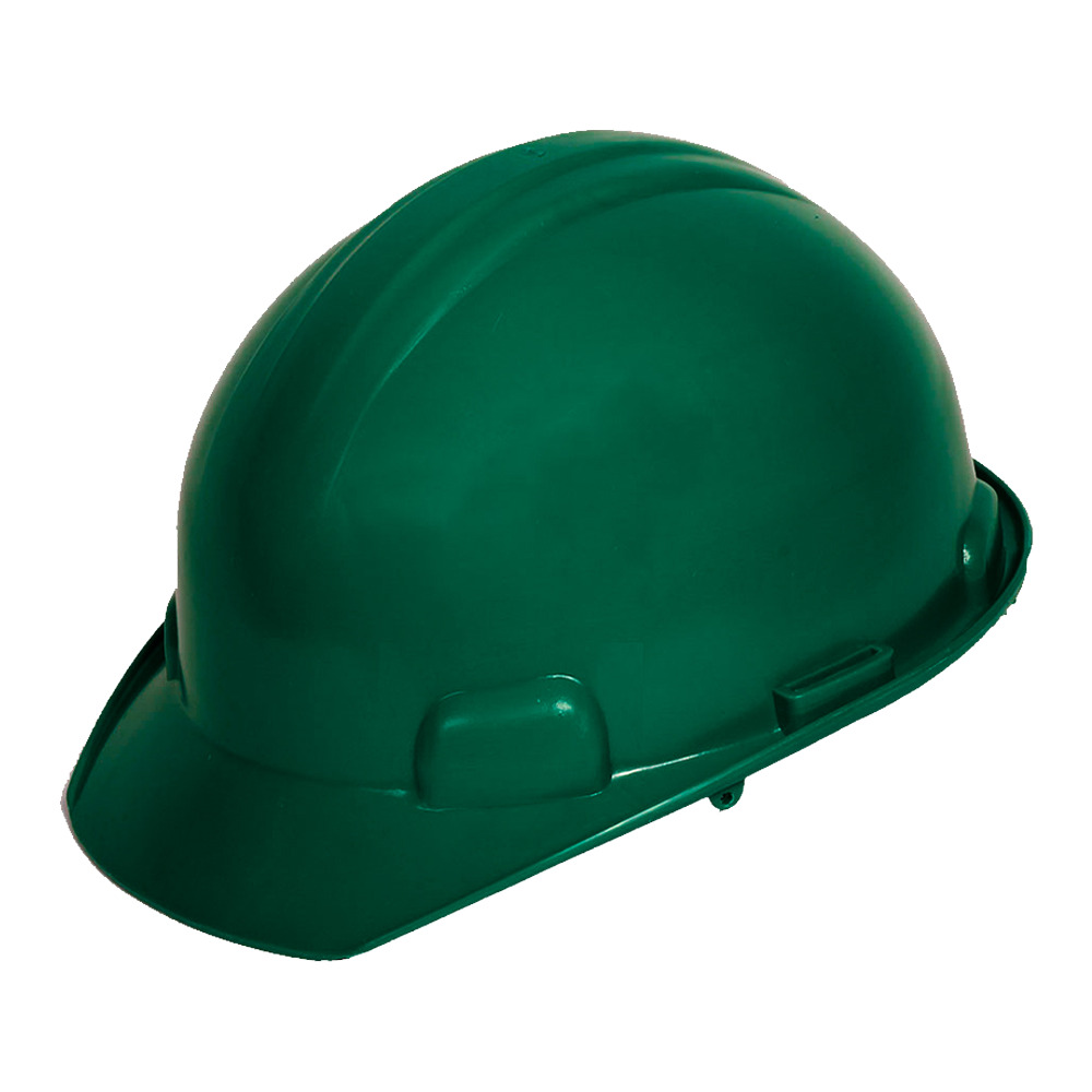 CASCO TIPO CACHUCHA DIELECTRICO ECOFRIENDLY VERDE SUSPENSION 6 PUNTOS PLASTICA, TIPO 1 CLAS E.