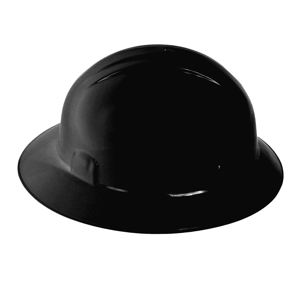 CASCO TIPO ALA ANCHA DIELECTRICO ECOFRIENDLY NEGRO SUSPENSION 6 PUNTOS PLASTICA, TIPO 1 CLAS E.