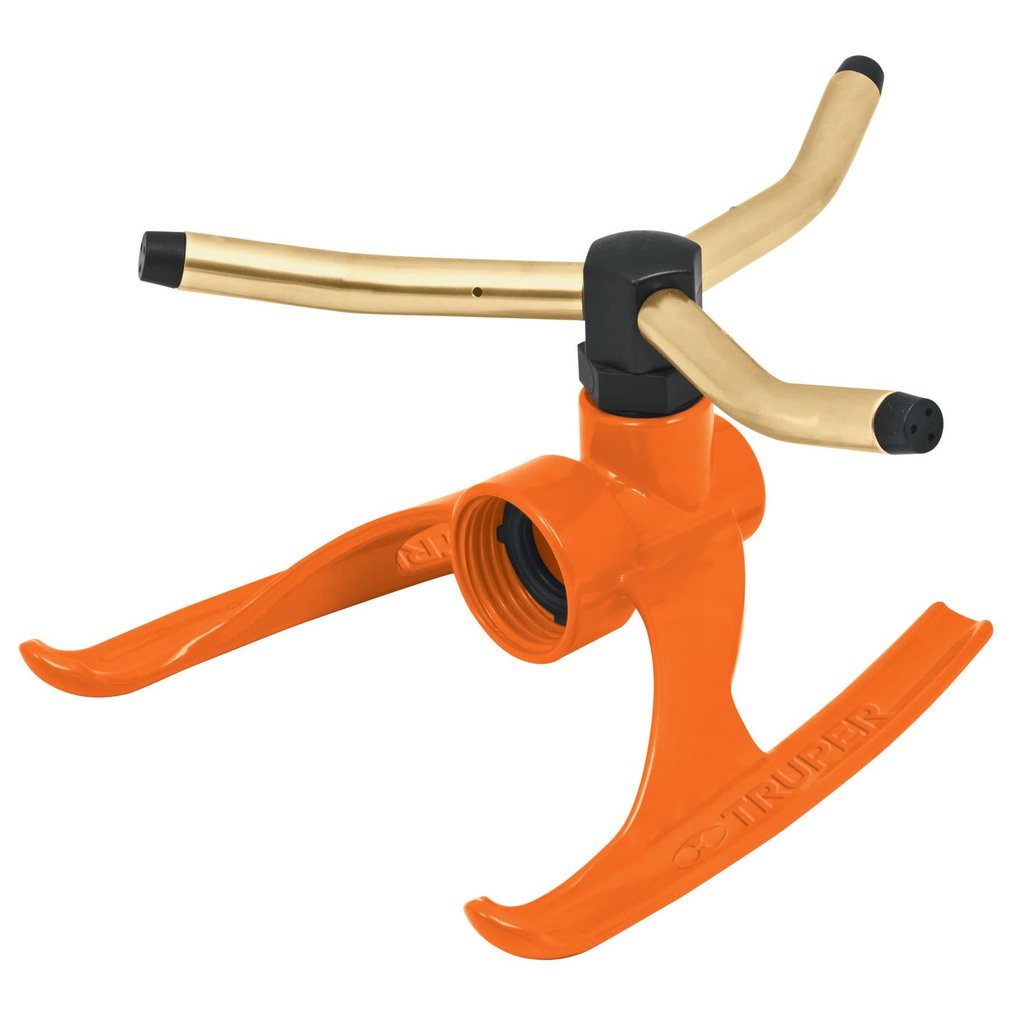 Aspersor b/metalica giratorio 3 brazos de laton, Truper