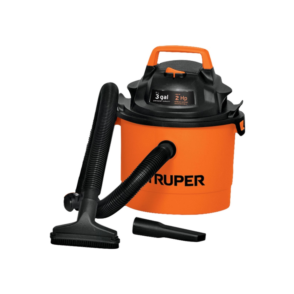 Aspiradora de solidos y liquidos, 3 gal, plastica, Truper