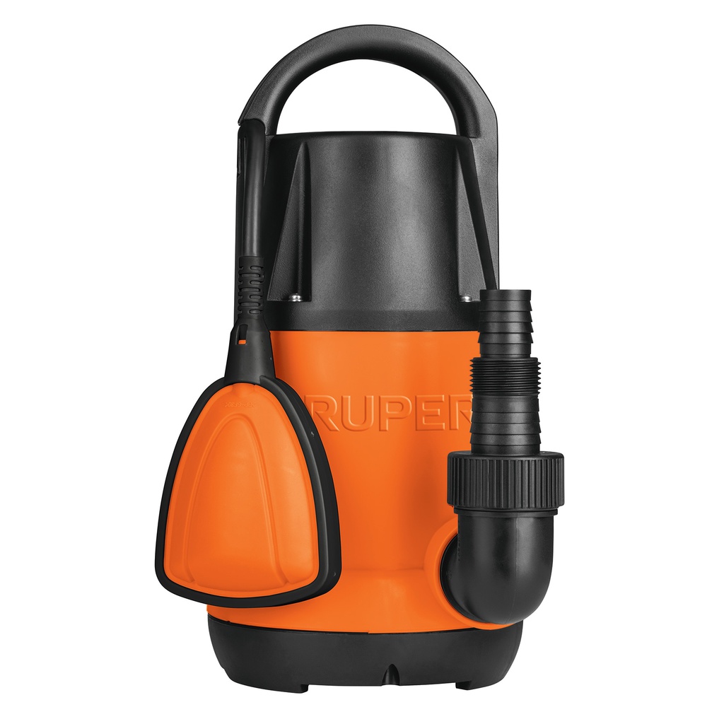 Bomba sumergible plastica, 1 HP para agua limpia, Truper