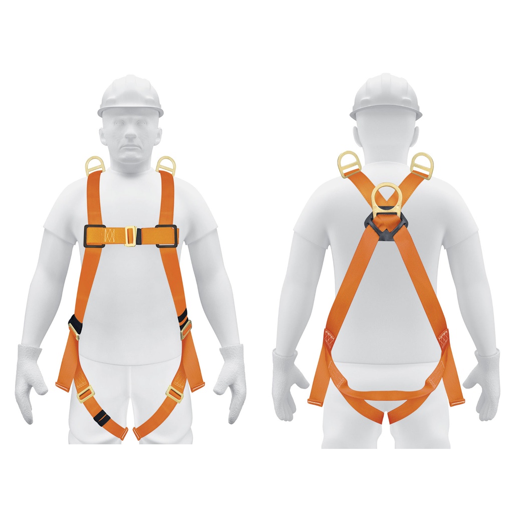 Arnes de cuerpo completo con 3 anillos, ANSI, Truper