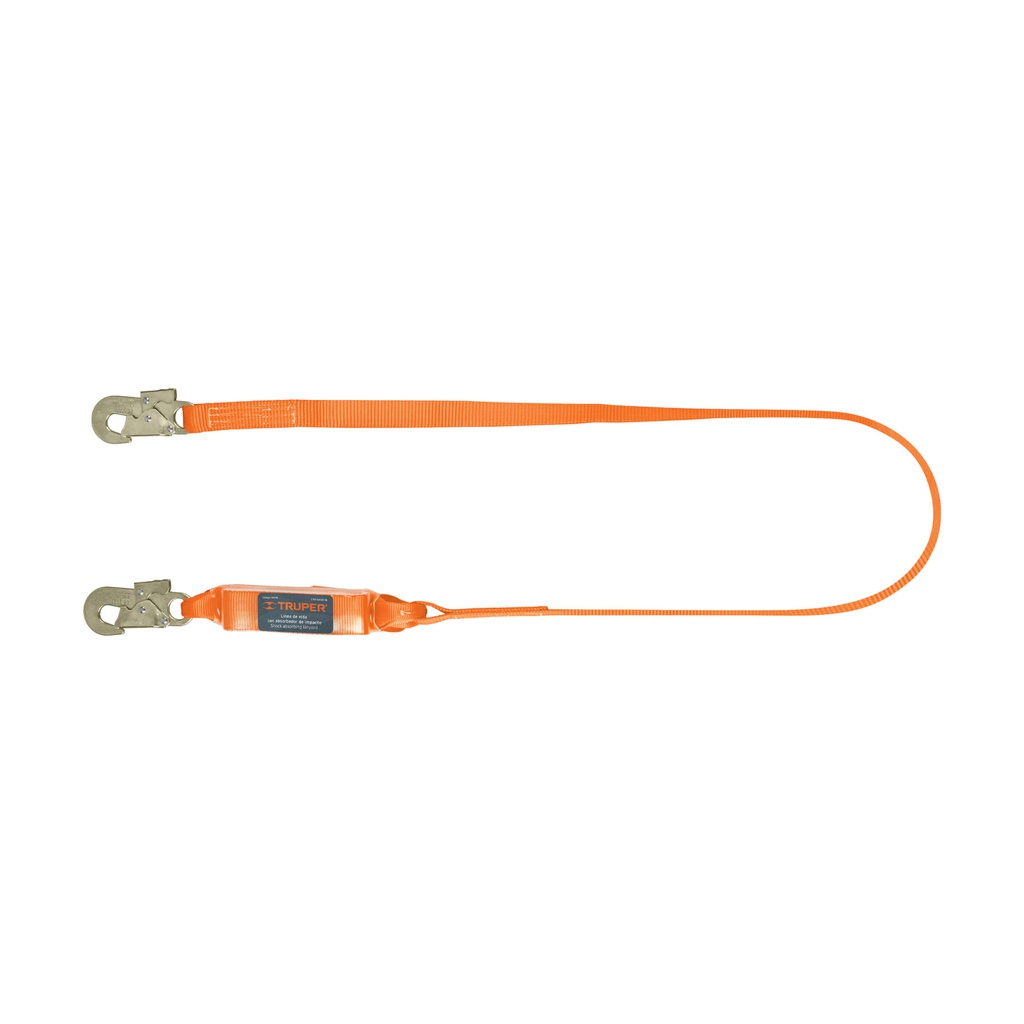 Linea de vida 1.8 m cinta poliester con absorbedor impacto
