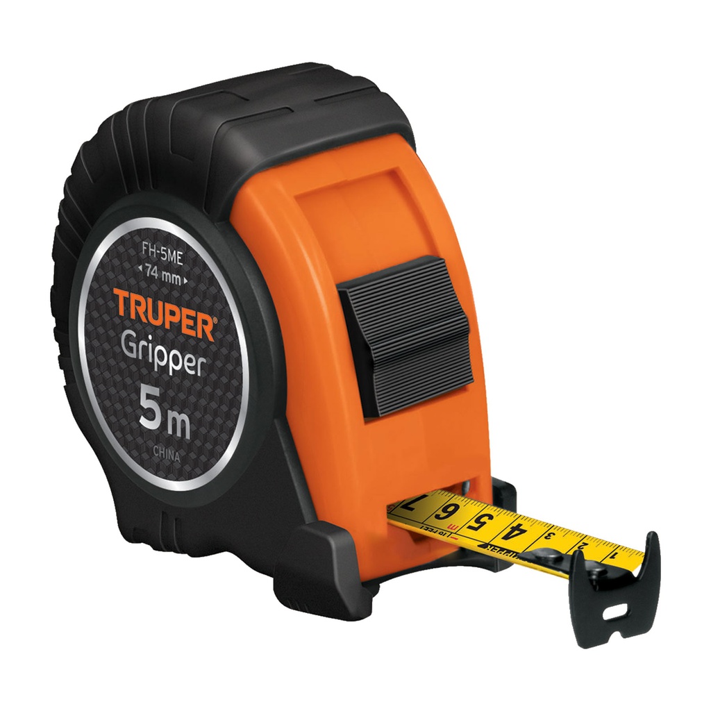 Flexometro contra impactos 5 m cinta 19 mm grad. metrica