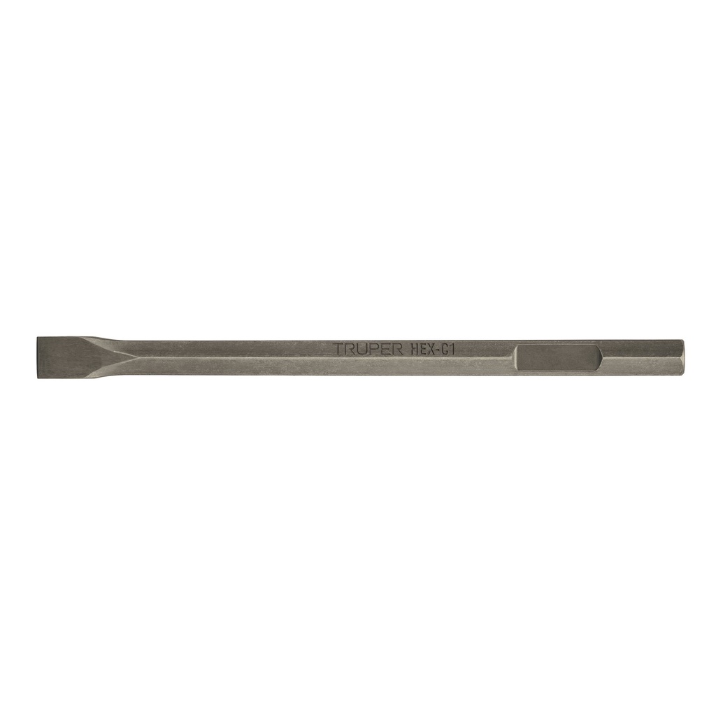 Cincel plano zanco hexagonal de 1-3/8' x 20', Truper