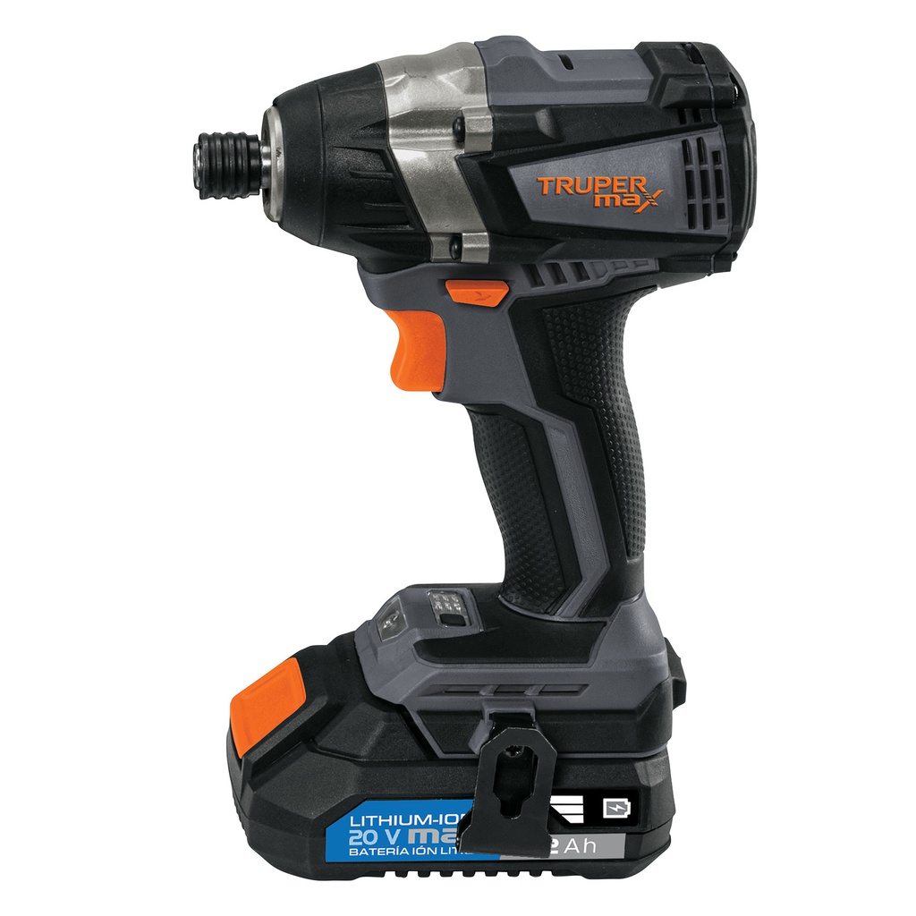 Destornillador de impacto inalambrico 1/4', 20V,sin carbones