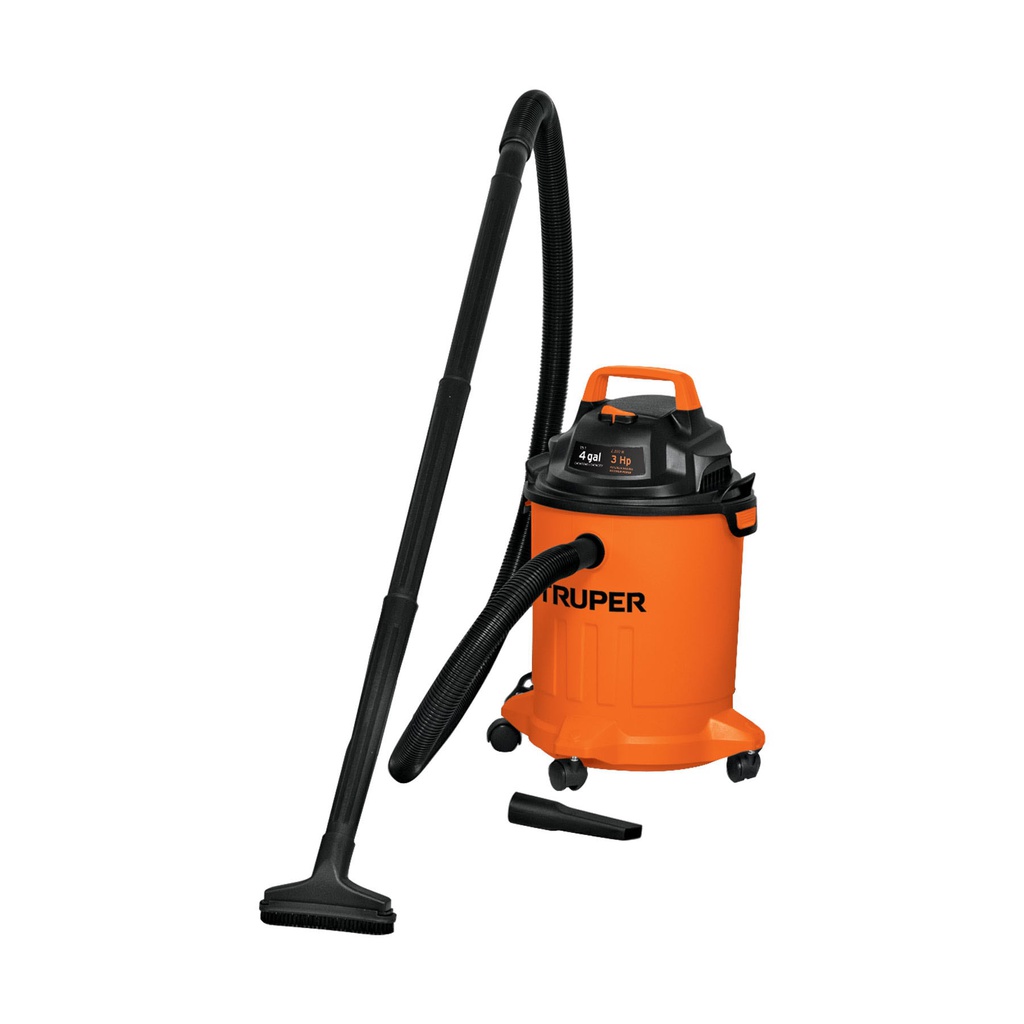 Aspiradora de solidos y liquidos, 4 gal, plastica, Truper
