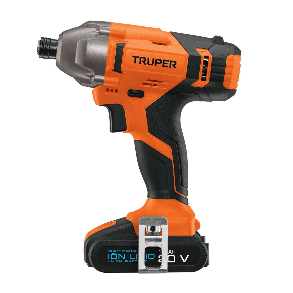 Destornillador de impacto inalambrico 1/4', 20 V, Truper