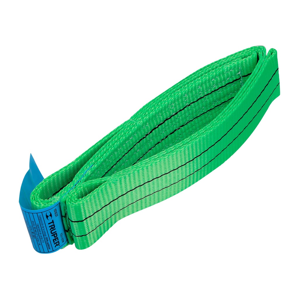 Eslinga de poliester redonda sin fin, 2 T x 1 m, Truper