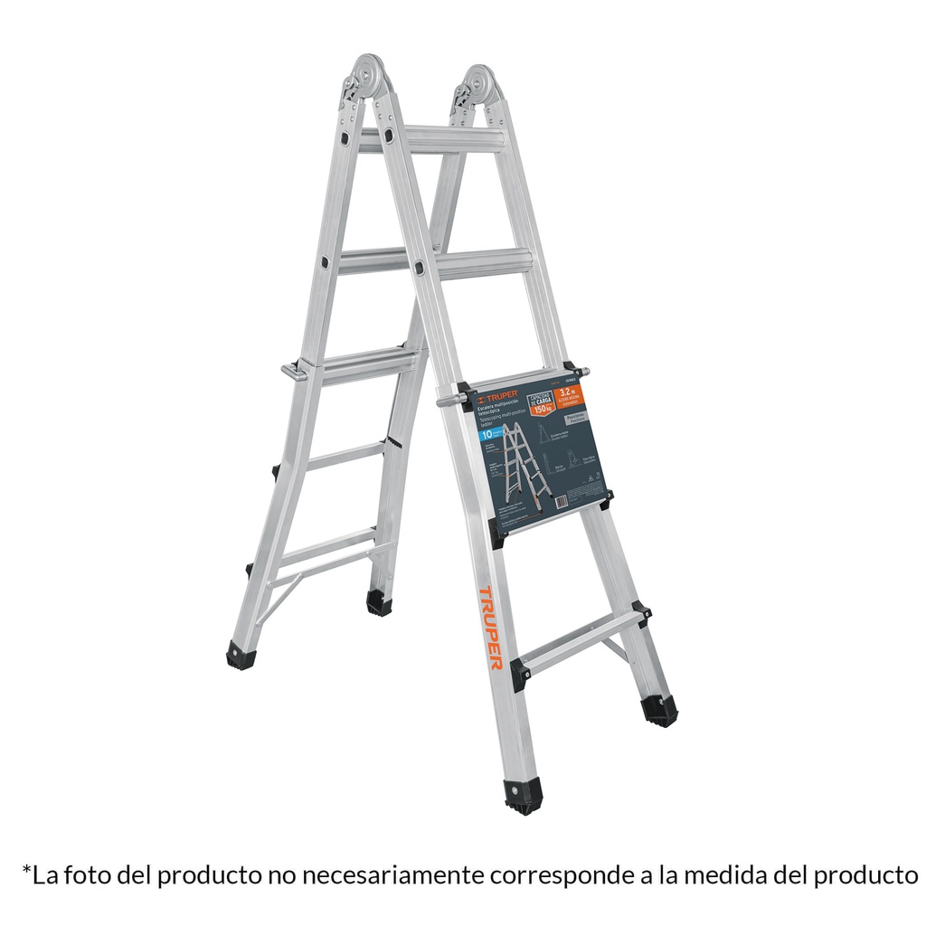 Multiescalera telescopica,4.5 m,capacidad de carga 150 kg