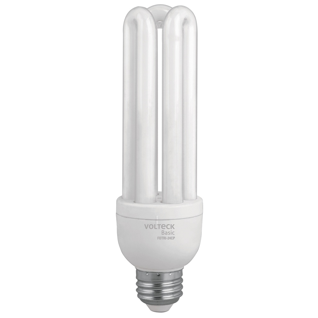Lampara triple T4 24 W luz de dia en caja, Volteck