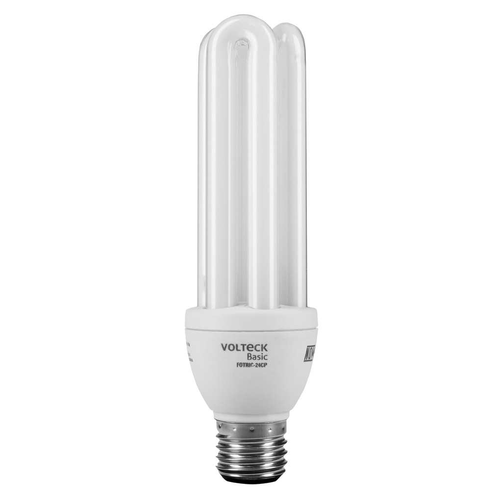 Lampara triple T4 24 W luz calida en caja, Volteck