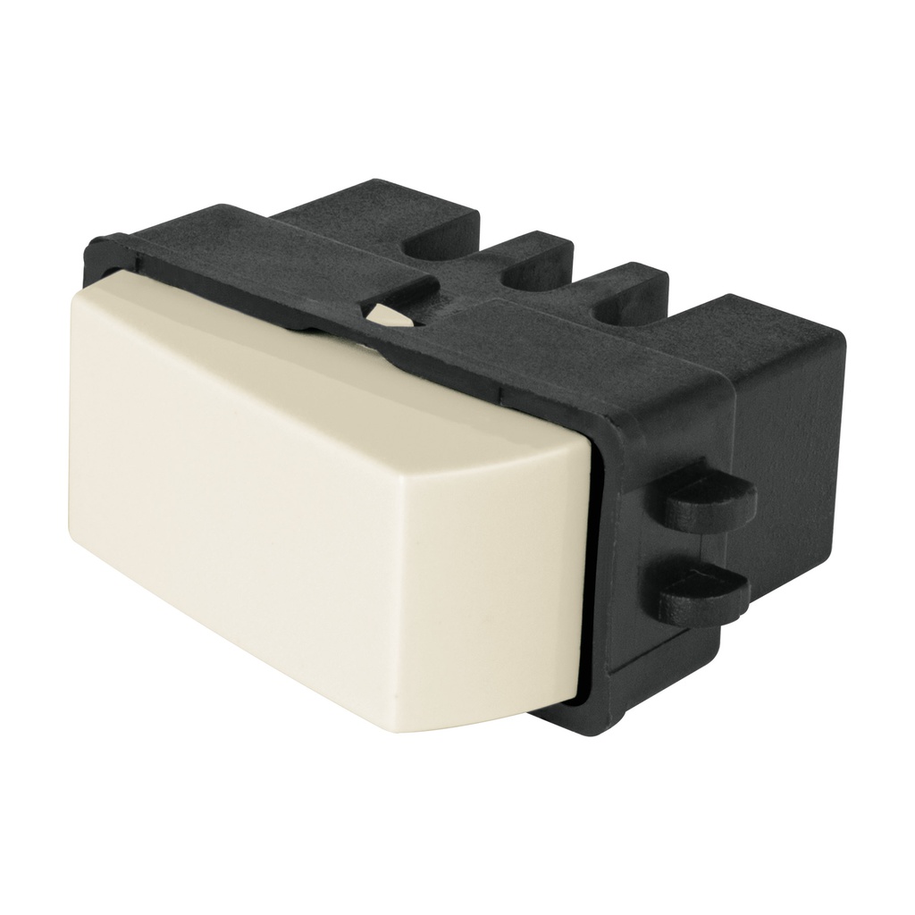 Interruptor de 3 vias, marfil, linea Volteck Basic