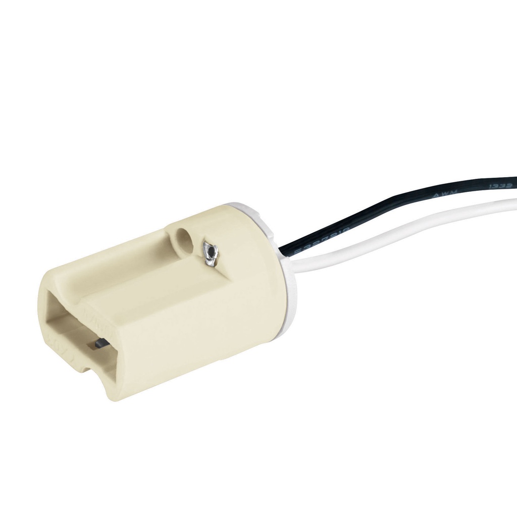 Portalampara de porcelana para base G9, Volteck