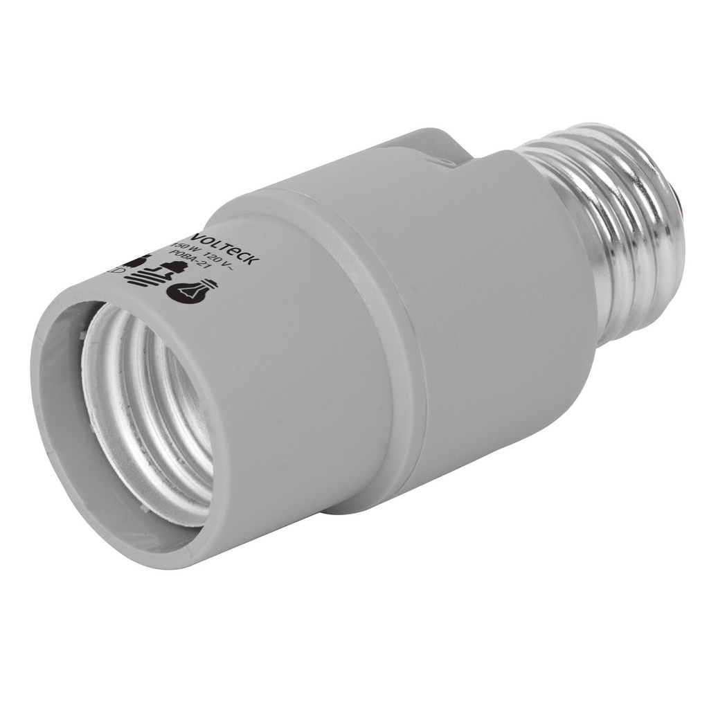 Portalampara con sensor de luz, Volteck