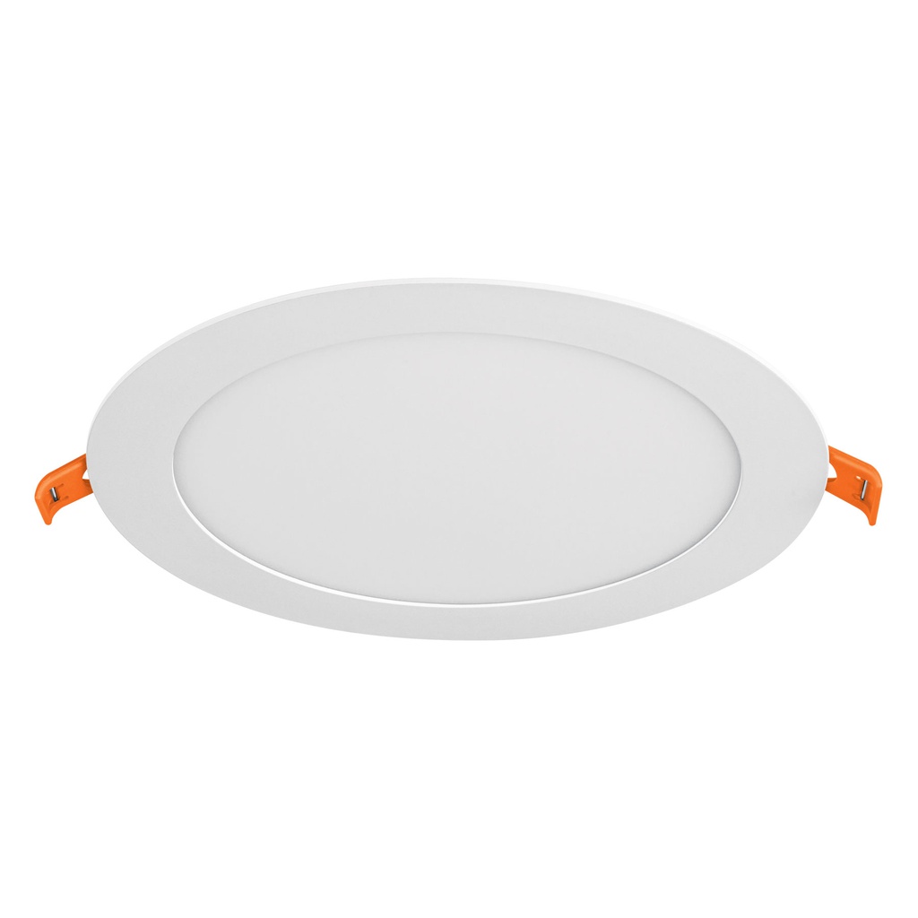Luminario ultra delgado LED 12 W empotrar redondo luz calida