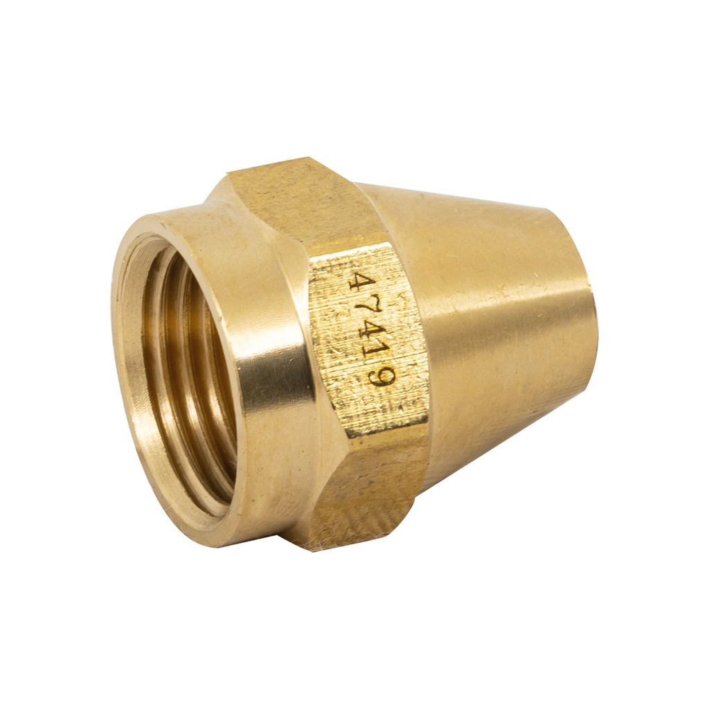 Tuerca conica de laton 3/8', Foset