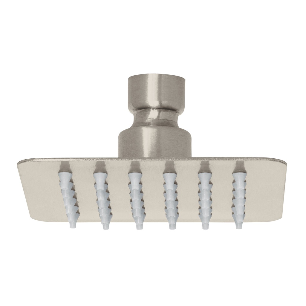 Regadera cuadrada 4', acero inox, sin brazo, satin, Tubig