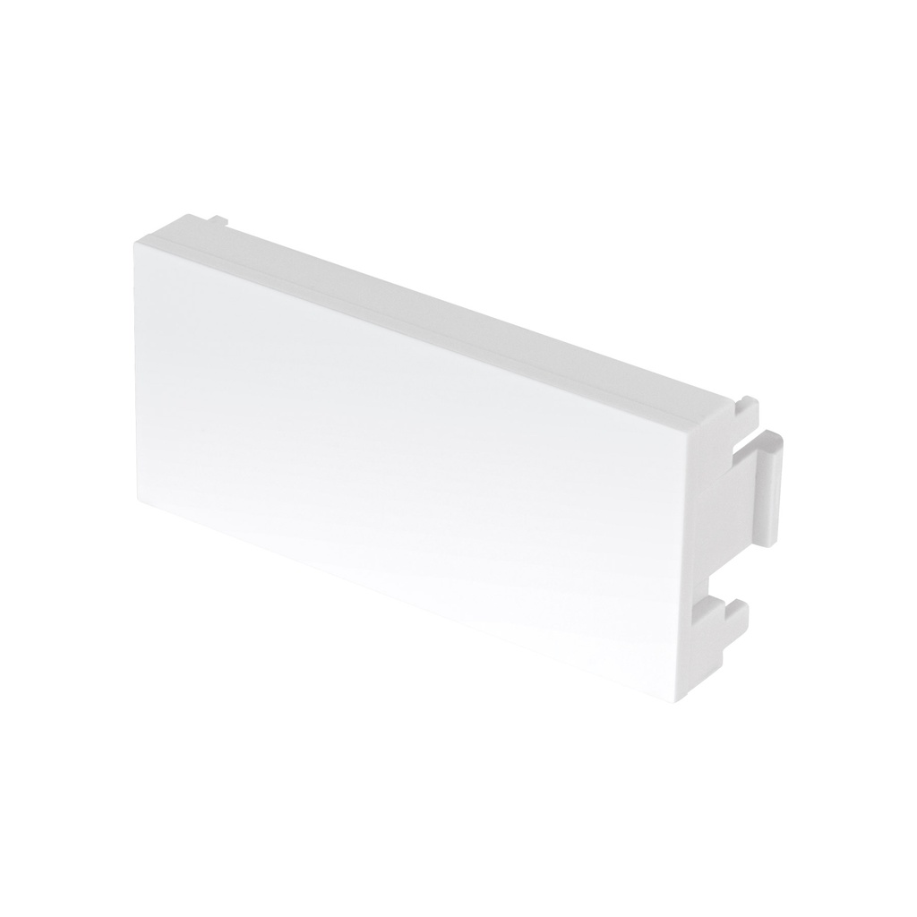 Tapon ciego blanco de 1 modulo, linea Lisboa, Volteck