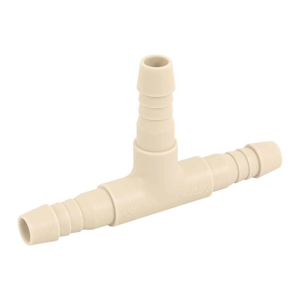 Tee insercion 1/2' de polipropileno, Foset