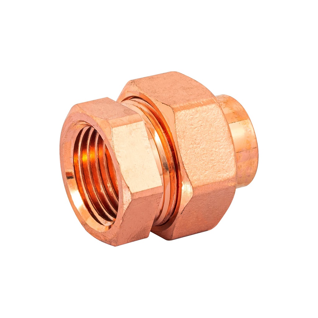 Tuerca union de laton cobrizado 1/2', Foset