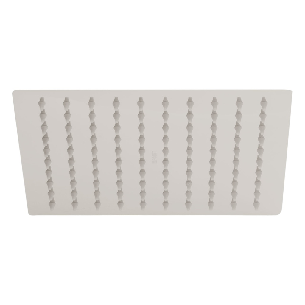 Regadera satin 8' plato cuadrado delgado sin brazo, Riviera