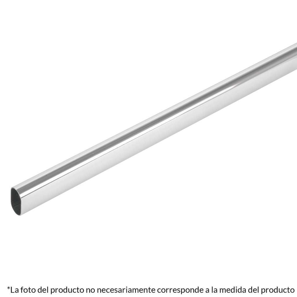 Tubo ovalado para closet, 3 m, aluminio, Hermex