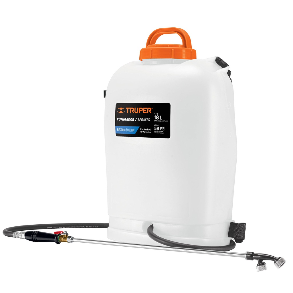 Fumigador de 18 L electrico con bateria ion litio de 12 V