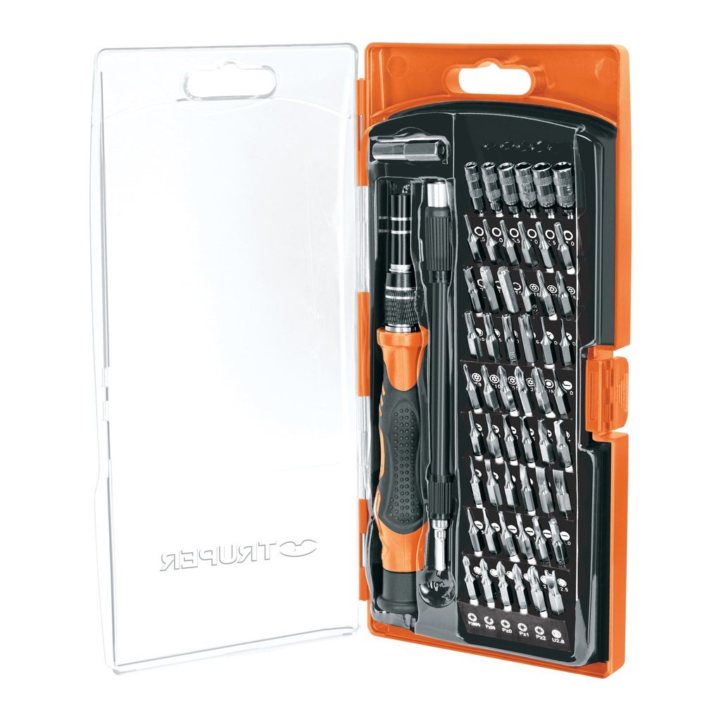 Desarmador de precision con 57 puntas intercambiables