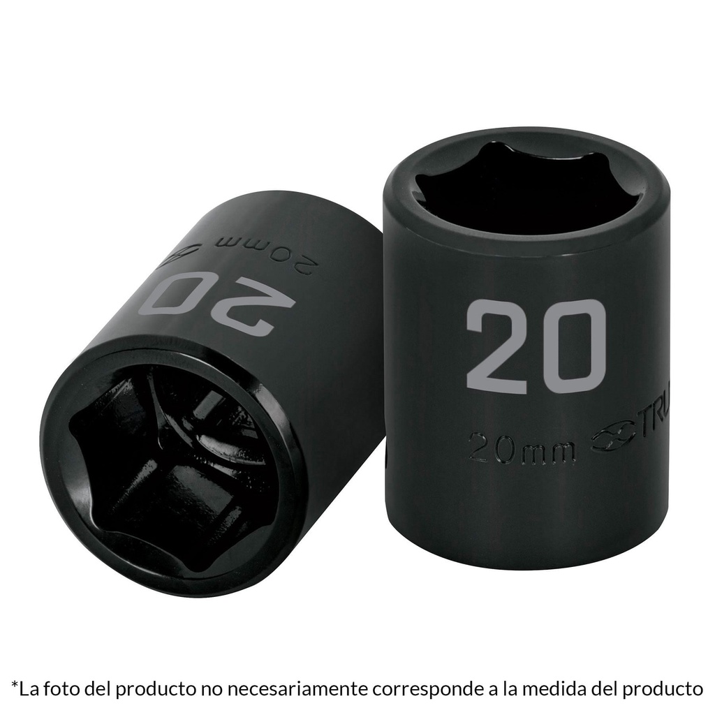 Dado cuadro 1/2' de impacto 6 puntas de 14 mm, Truper