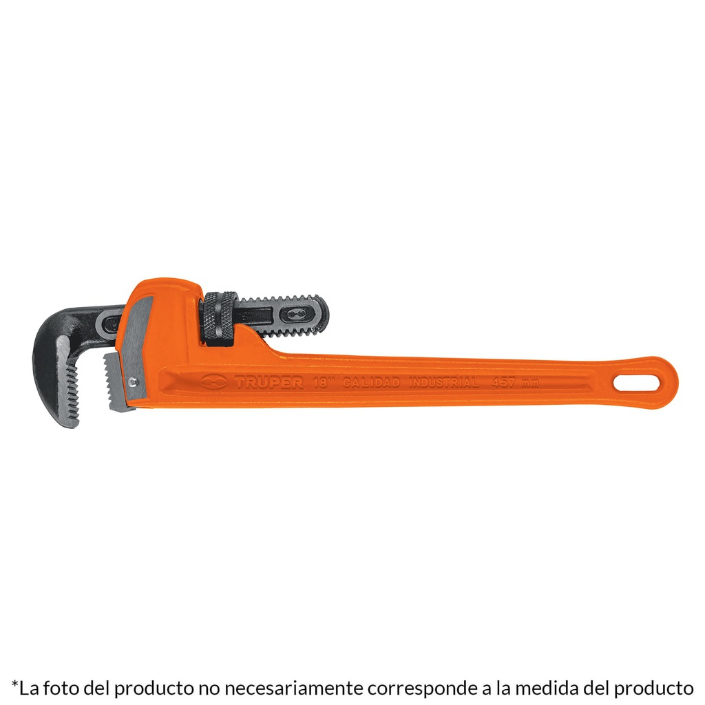 Llave stilson 12' cuerpo robusto de hierro ductil, Truper