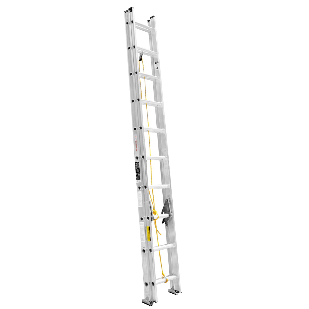 Escalera de extension, tipo III, 20 peldaños, Truper